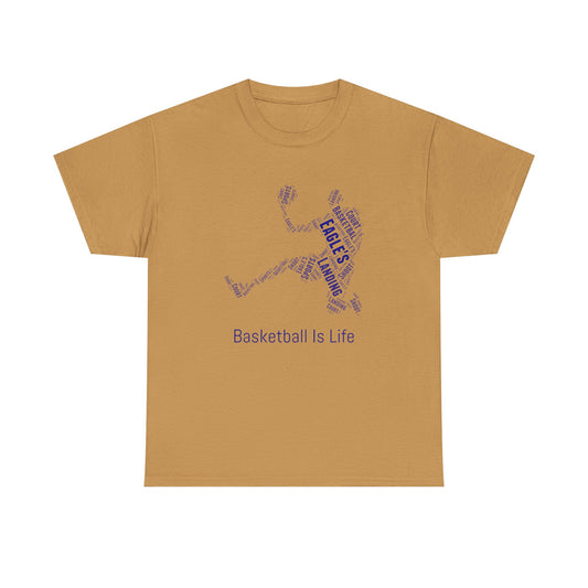 ADULT Basketball Is Life Unisex Heavy Cotton Tee