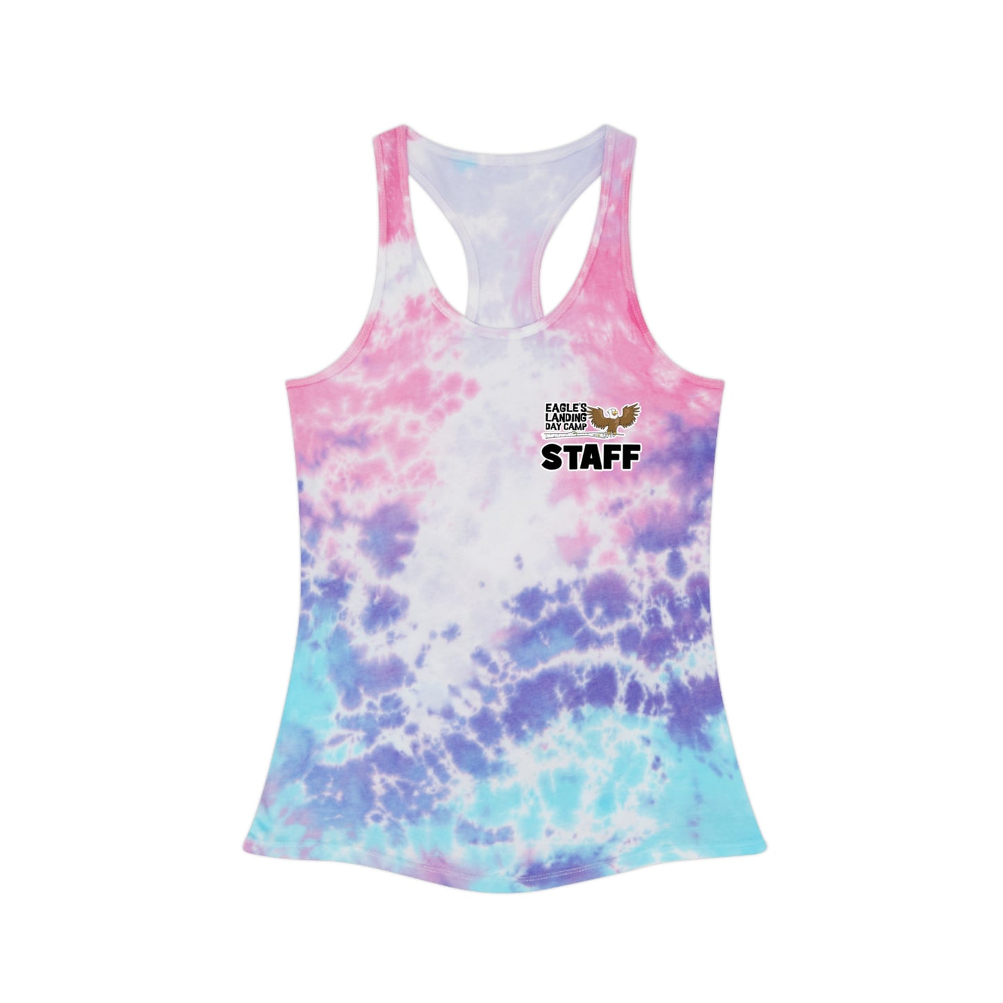 Custom Tie Dye Racerback Tank Top - STAFF Edition