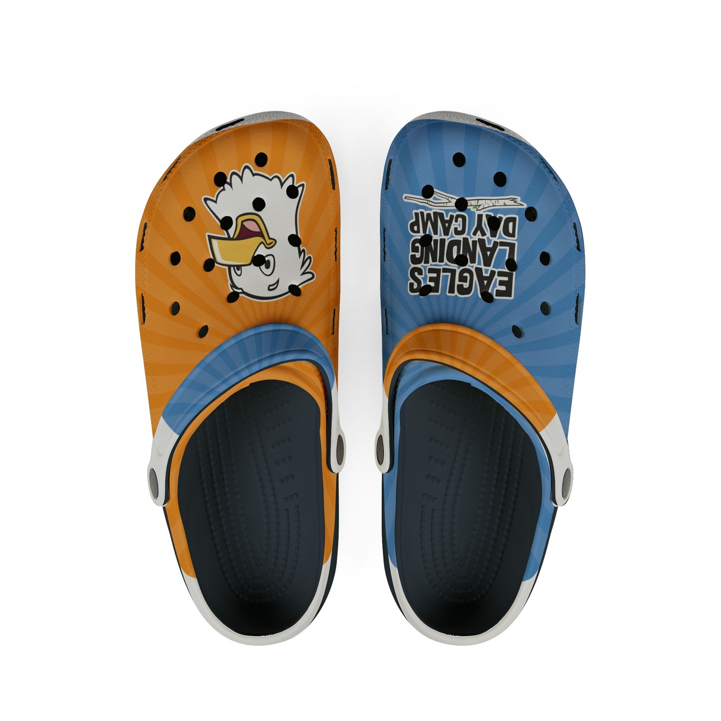 Colorful EVA Foam Rubber Shoes - Fun Eagle Design!