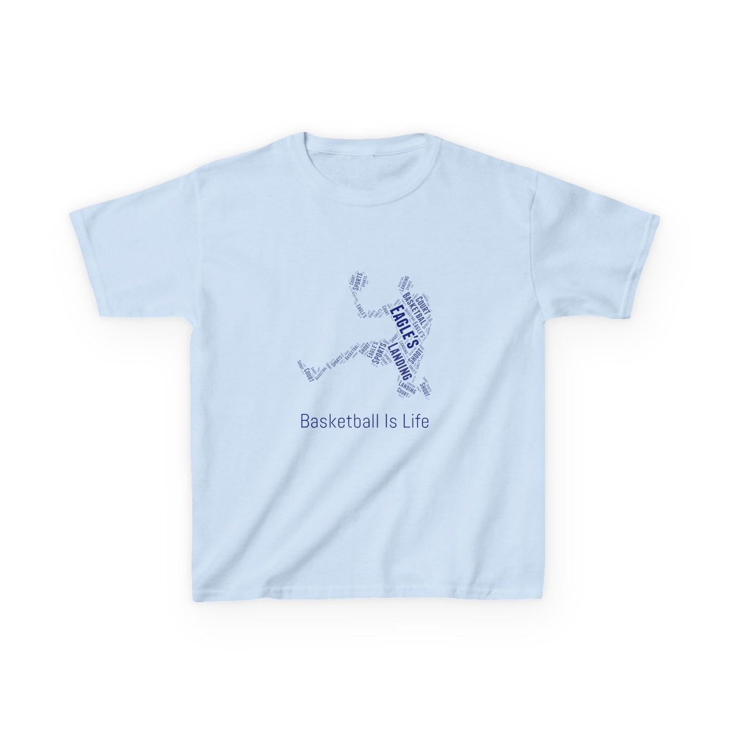 YOUTH Basketball Word Art Tee – Perfect Sports Shirt for Young Athletes