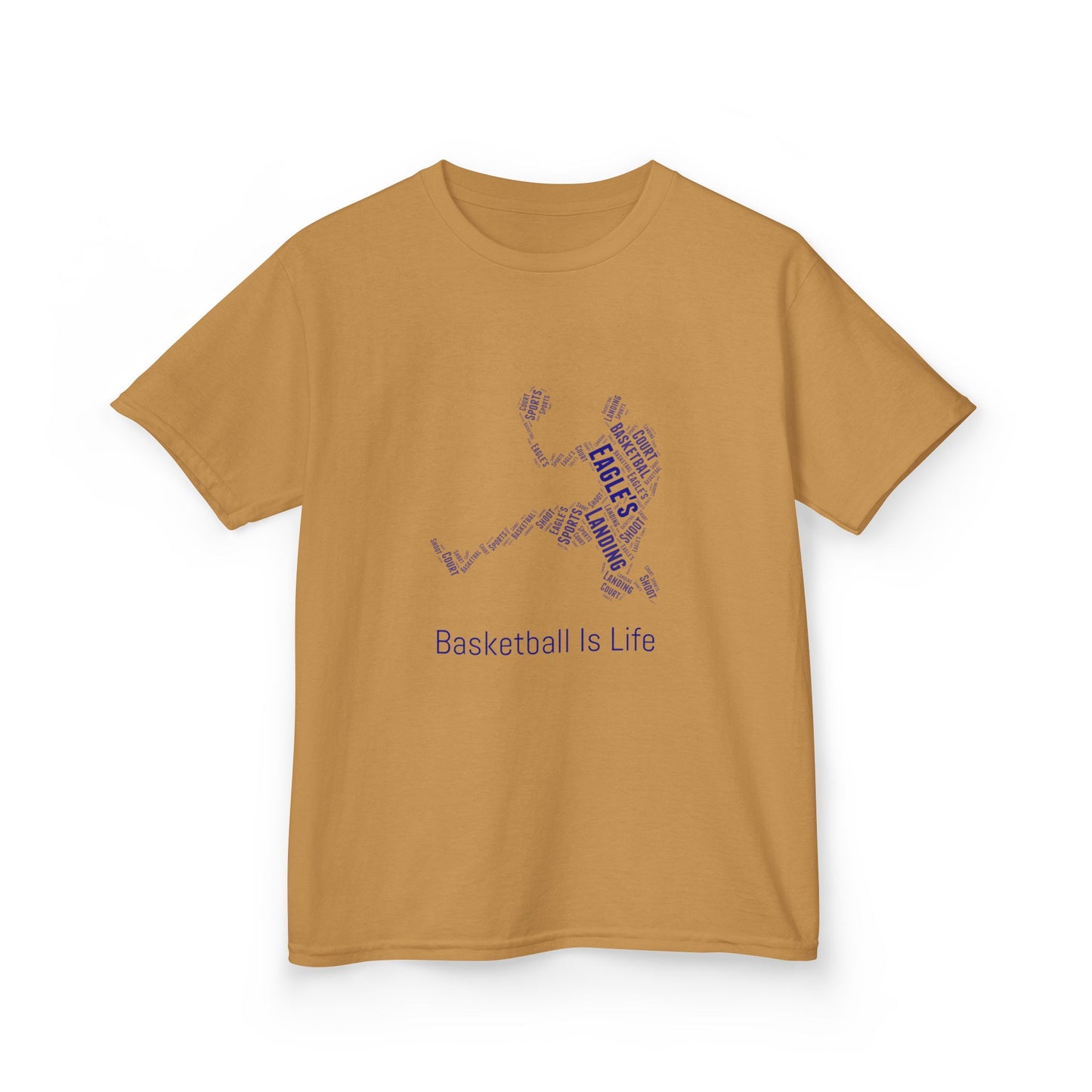 YOUTH Basketball Word Art Tee – Perfect Sports Shirt for Young Athletes