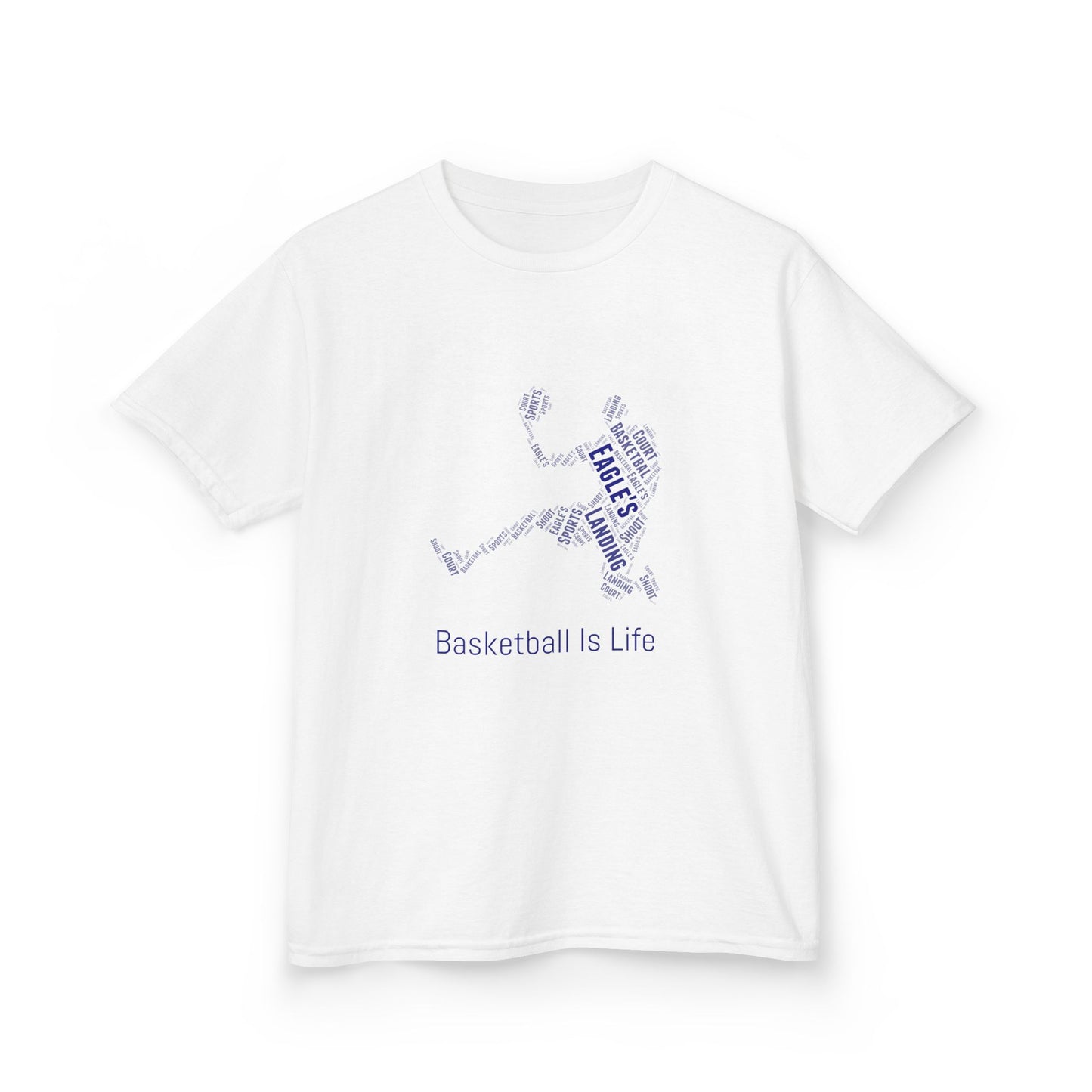 YOUTH Basketball Word Art Tee – Perfect Sports Shirt for Young Athletes