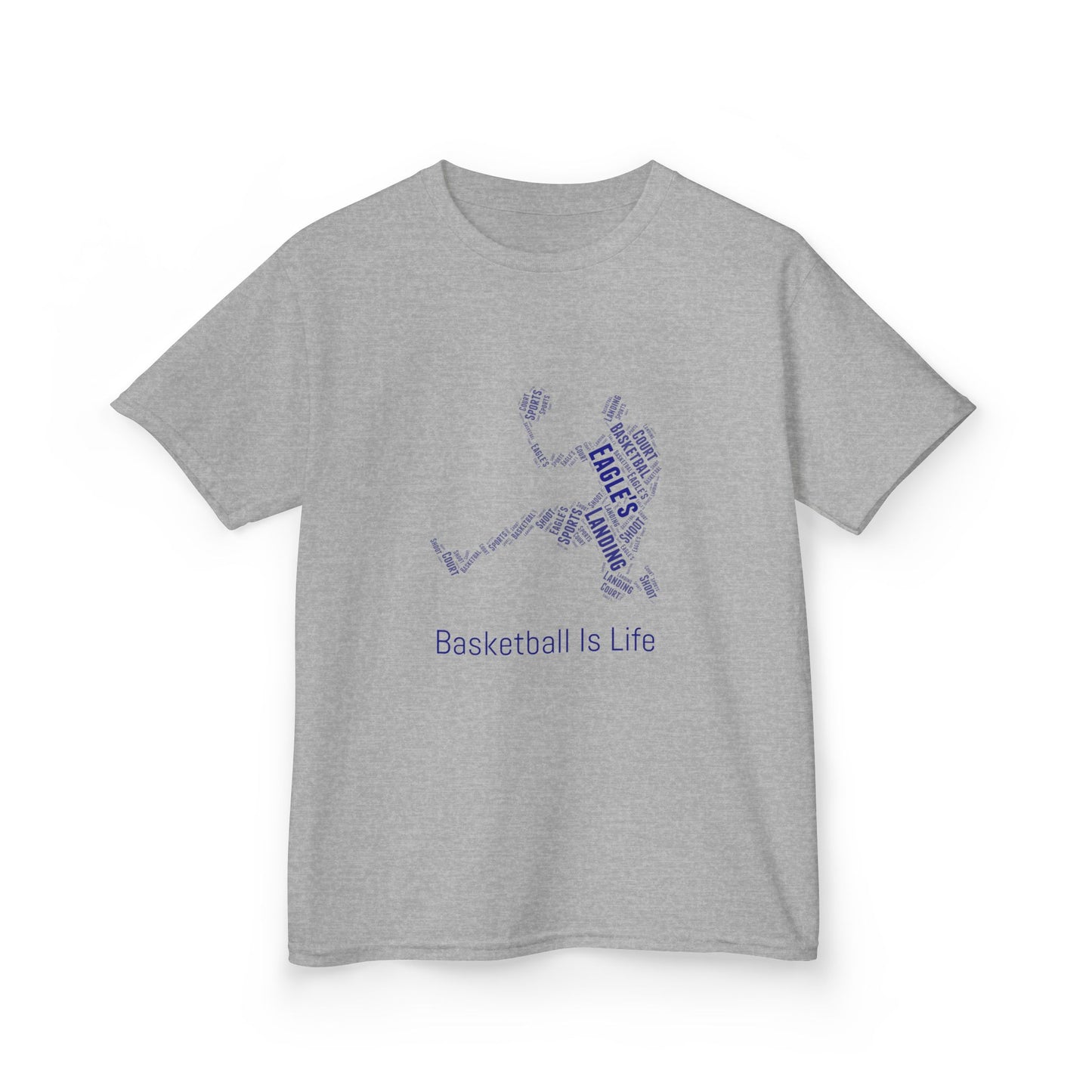YOUTH Basketball Word Art Tee – Perfect Sports Shirt for Young Athletes
