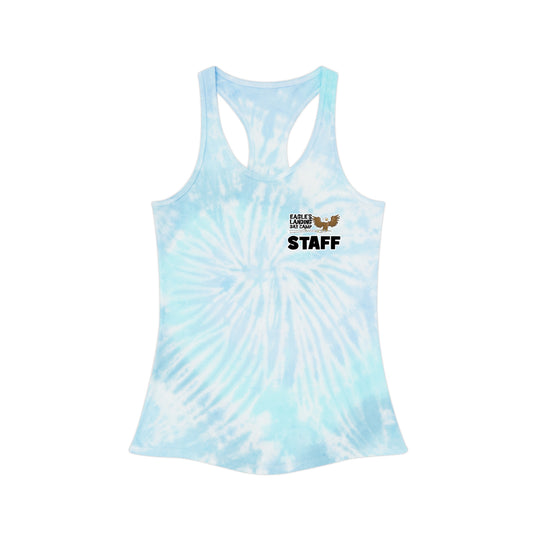 Custom Tie Dye Racerback Tank Top - STAFF Edition
