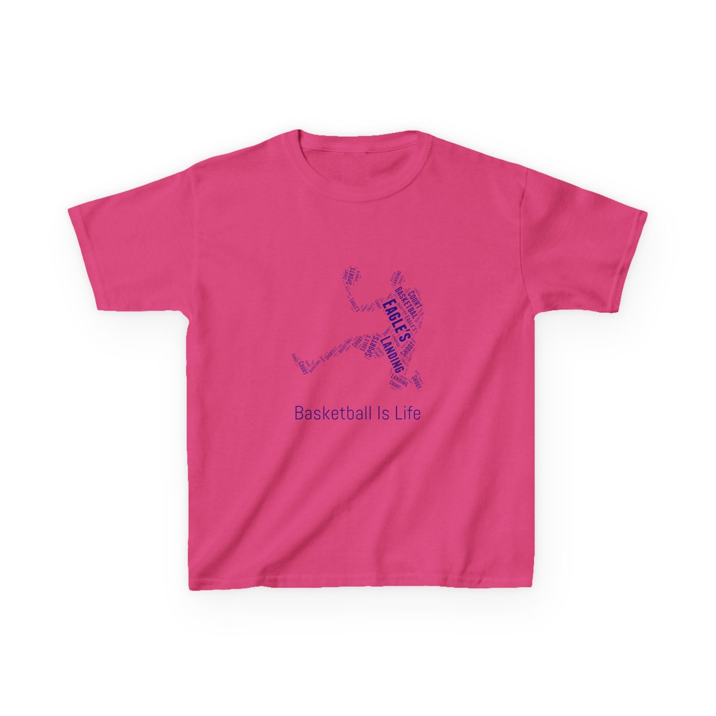 YOUTH Basketball Word Art Tee – Perfect Sports Shirt for Young Athletes