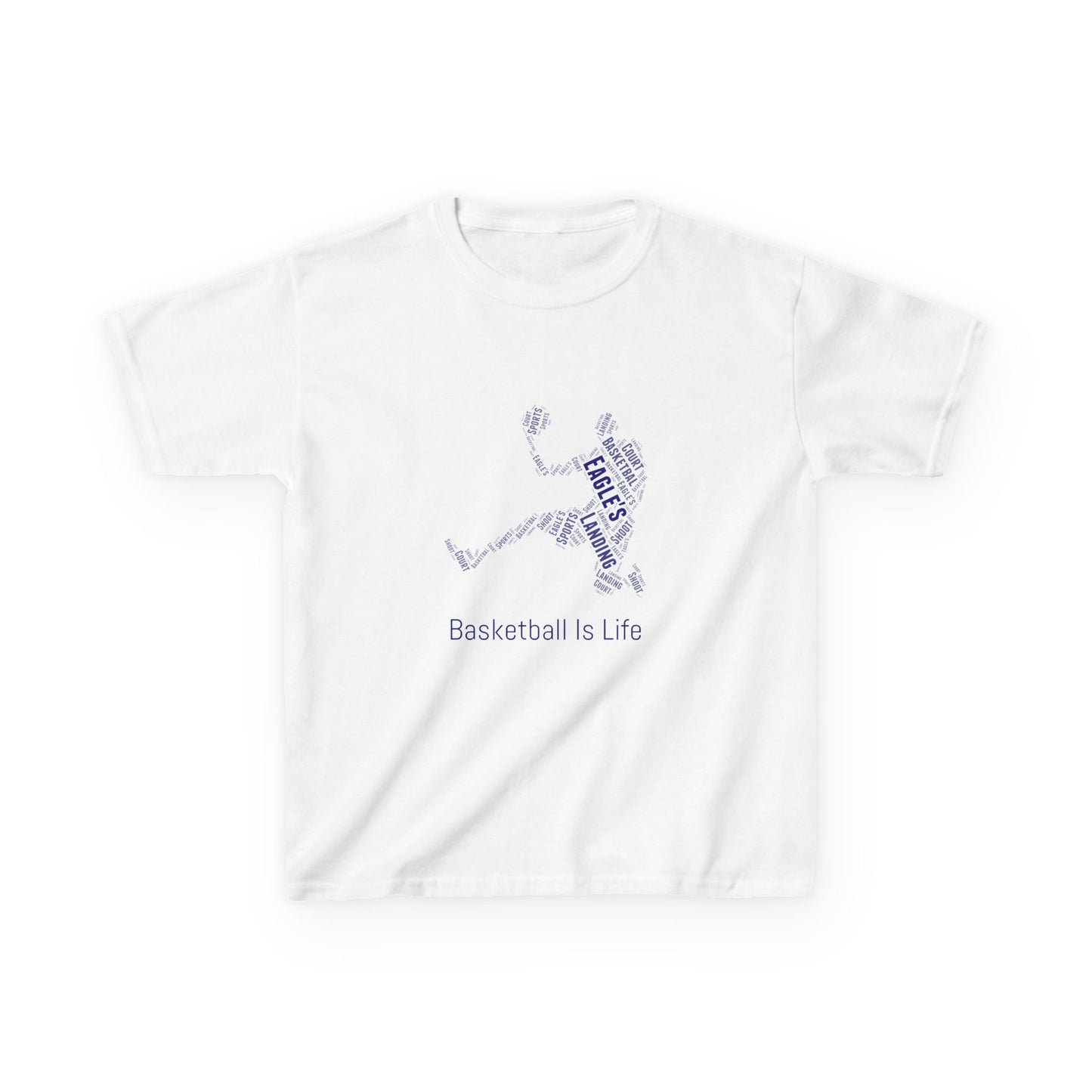YOUTH Basketball Word Art Tee – Perfect Sports Shirt for Young Athletes