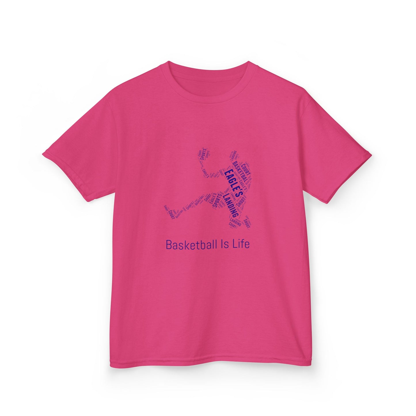 YOUTH Basketball Word Art Tee – Perfect Sports Shirt for Young Athletes