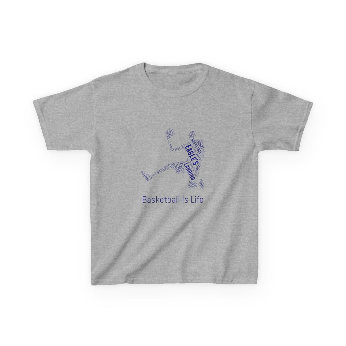 YOUTH Basketball Word Art Tee – Perfect Sports Shirt for Young Athletes