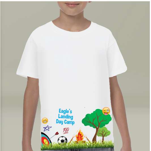 Youth Camp Adventure T-shirt - Eagle's Landing Day Camp Design