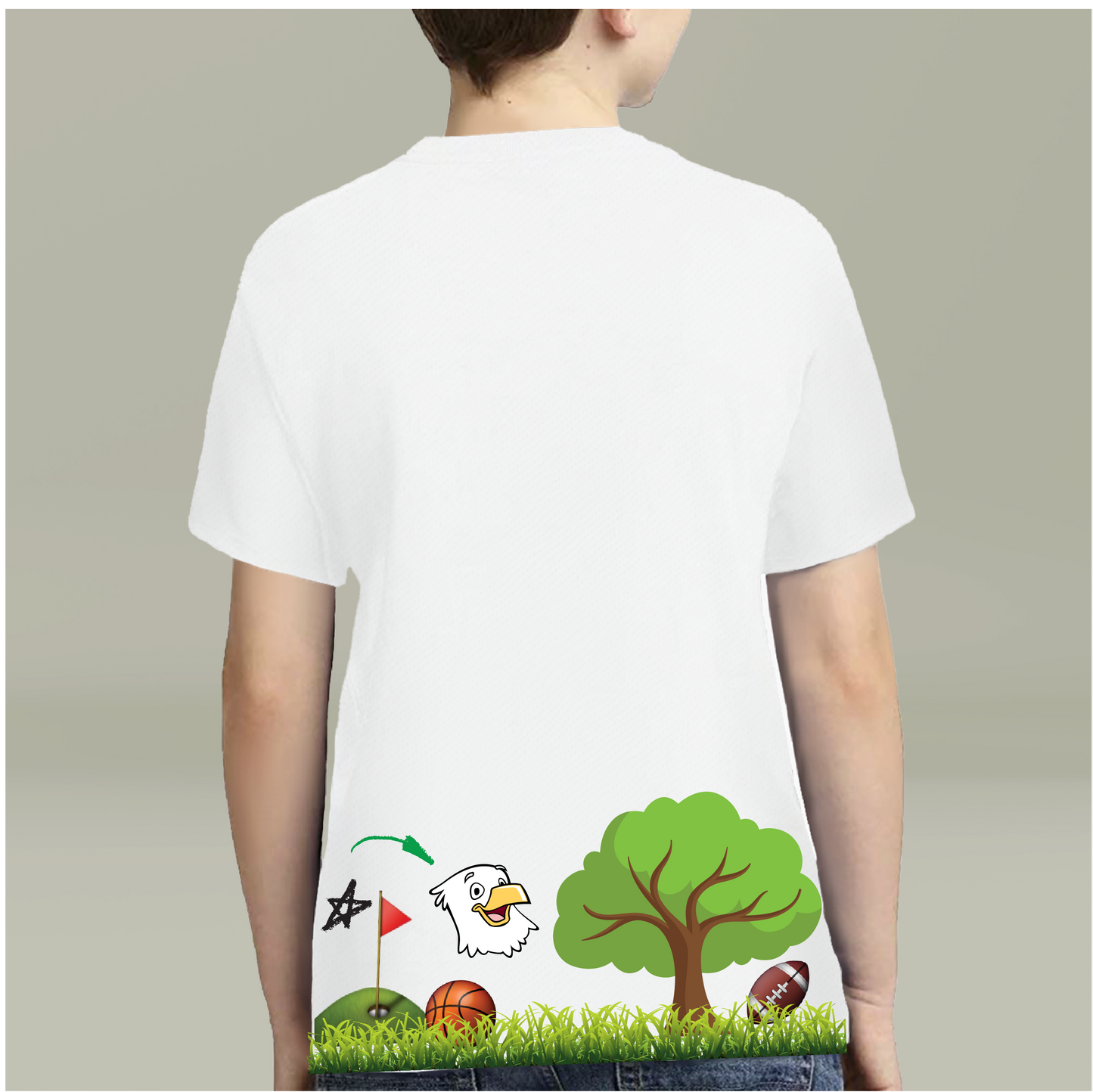 Youth Camp Adventure T-shirt - Eagle's Landing Day Camp Design