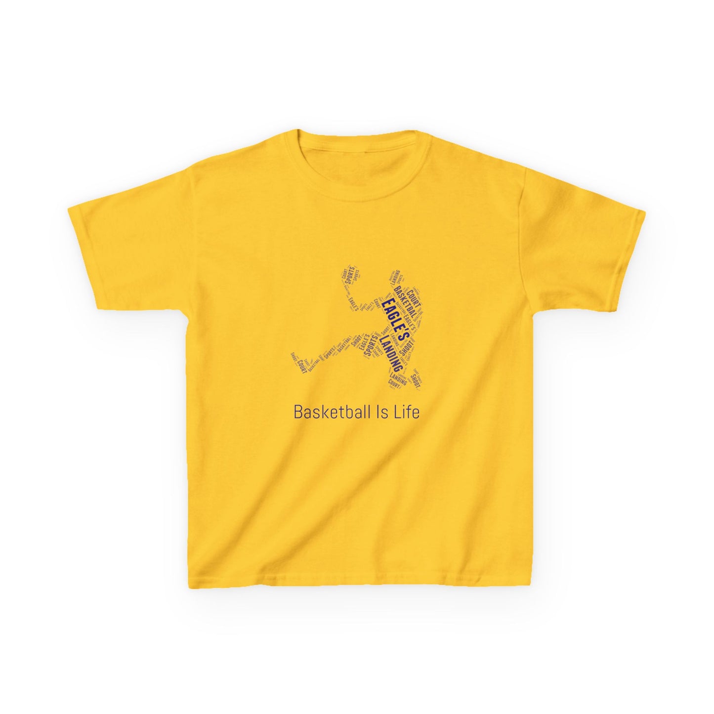 YOUTH Basketball Word Art Tee – Perfect Sports Shirt for Young Athletes
