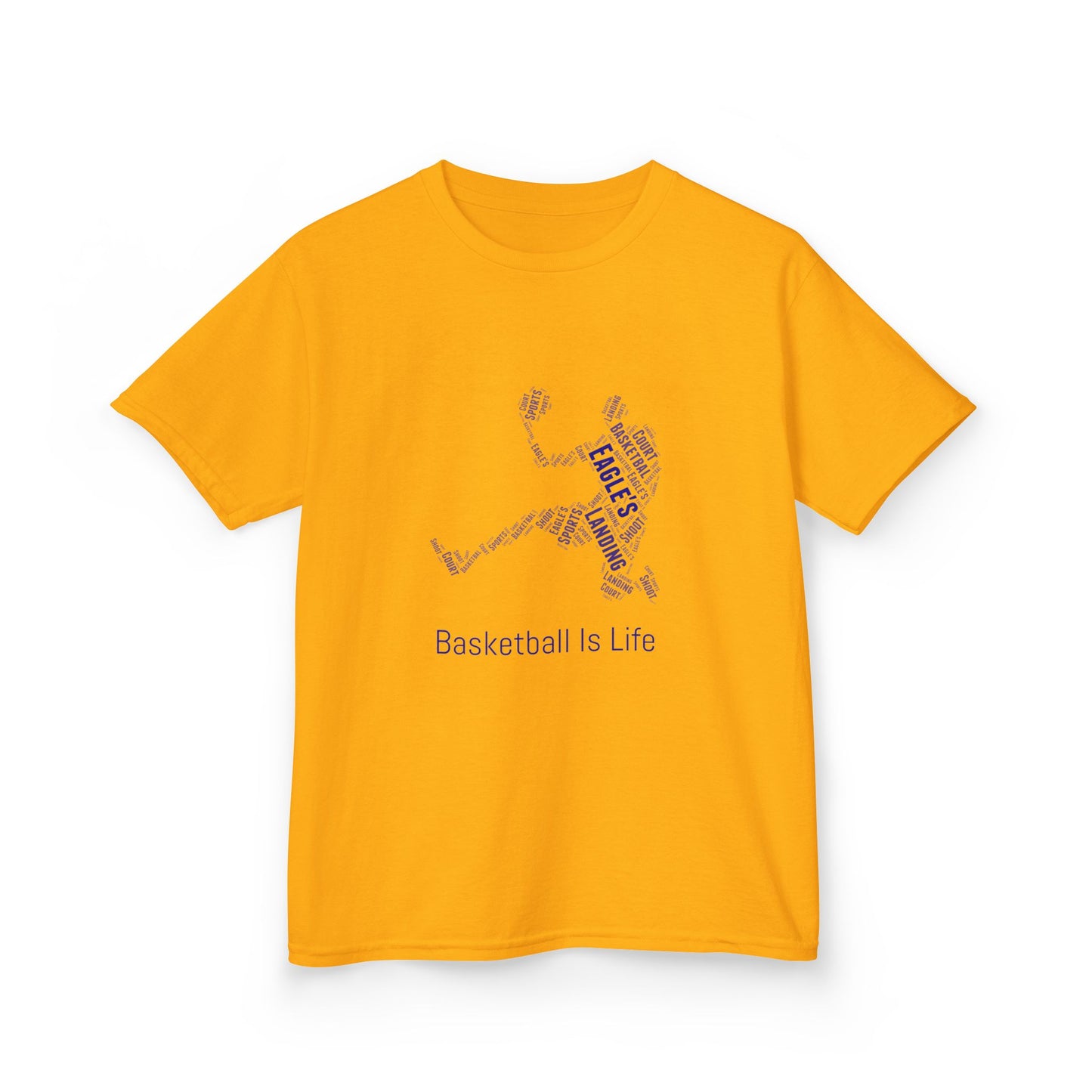 YOUTH Basketball Word Art Tee – Perfect Sports Shirt for Young Athletes