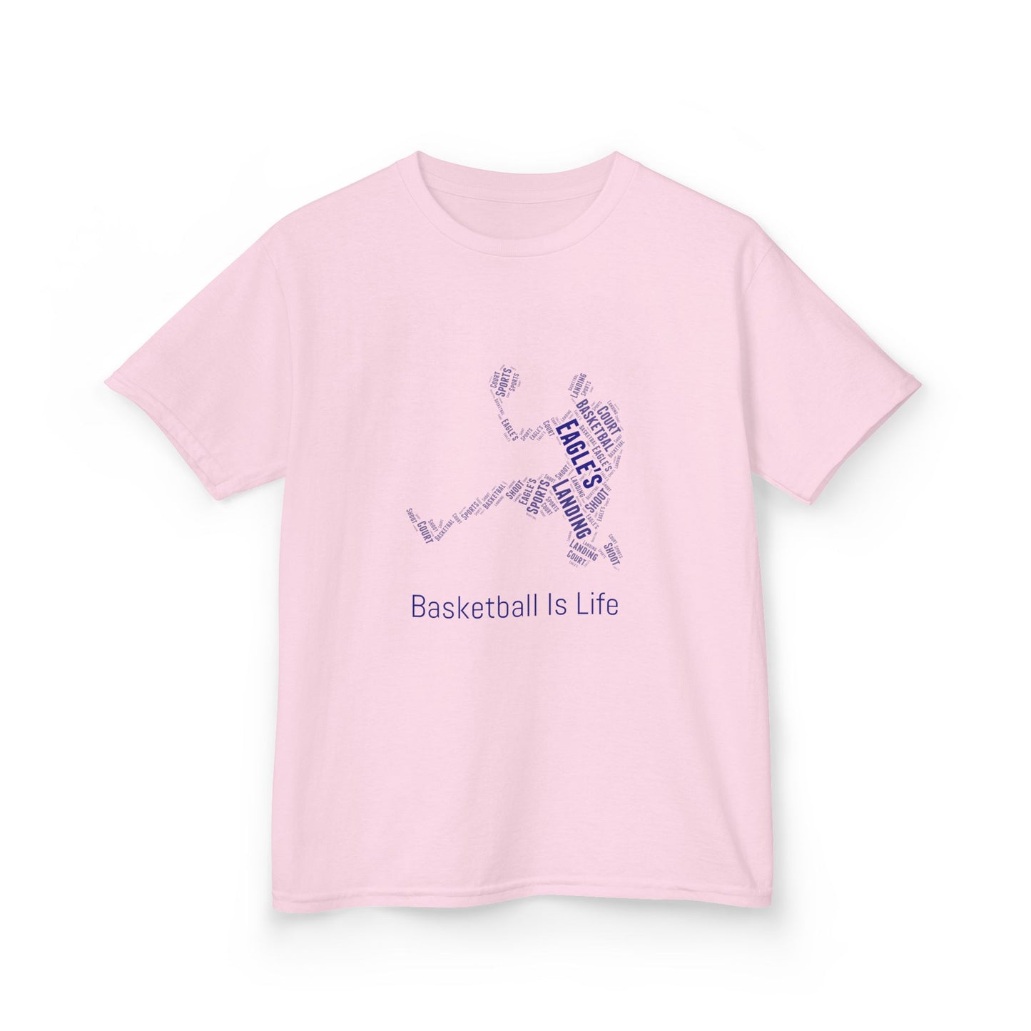 YOUTH Basketball Word Art Tee – Perfect Sports Shirt for Young Athletes