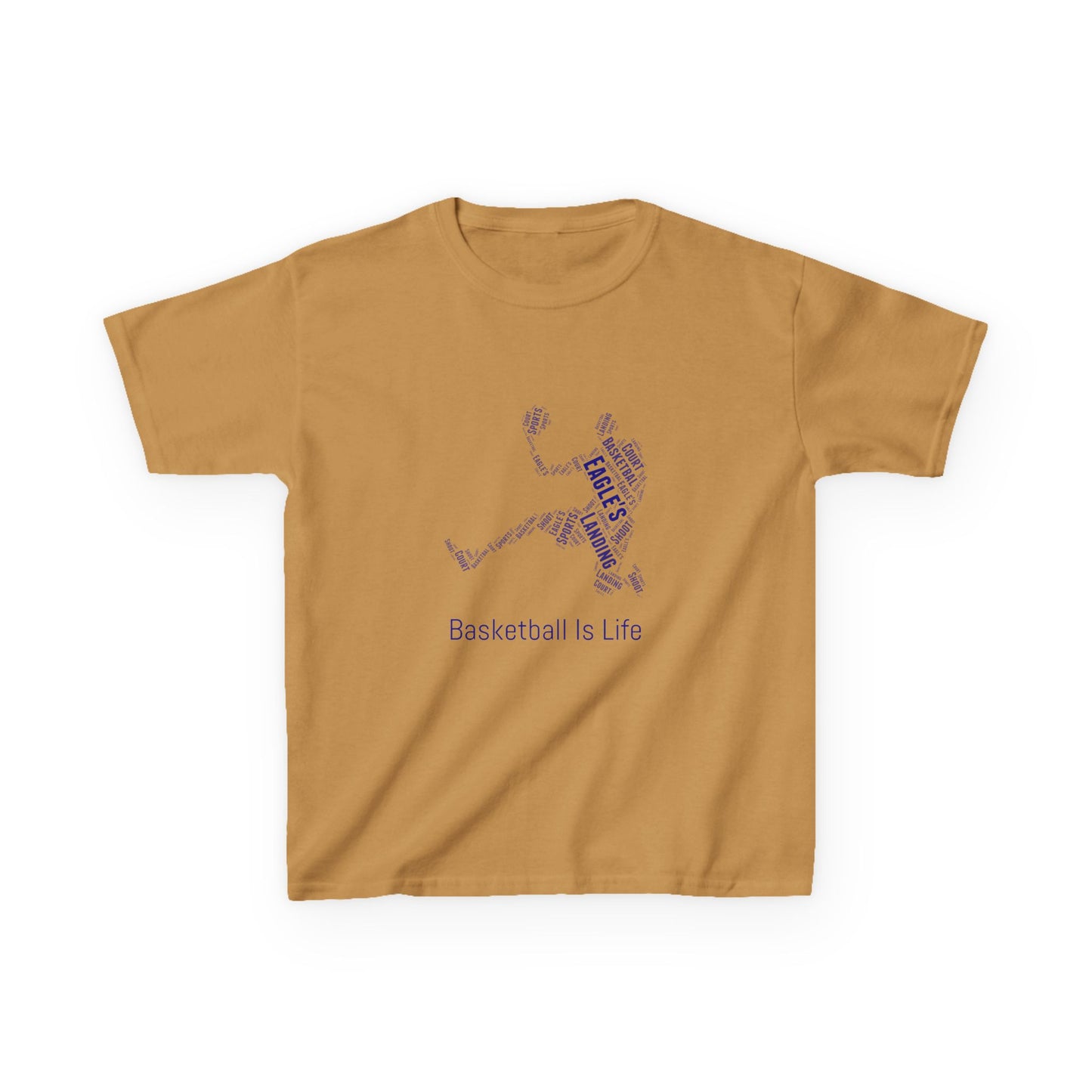 YOUTH Basketball Word Art Tee – Perfect Sports Shirt for Young Athletes