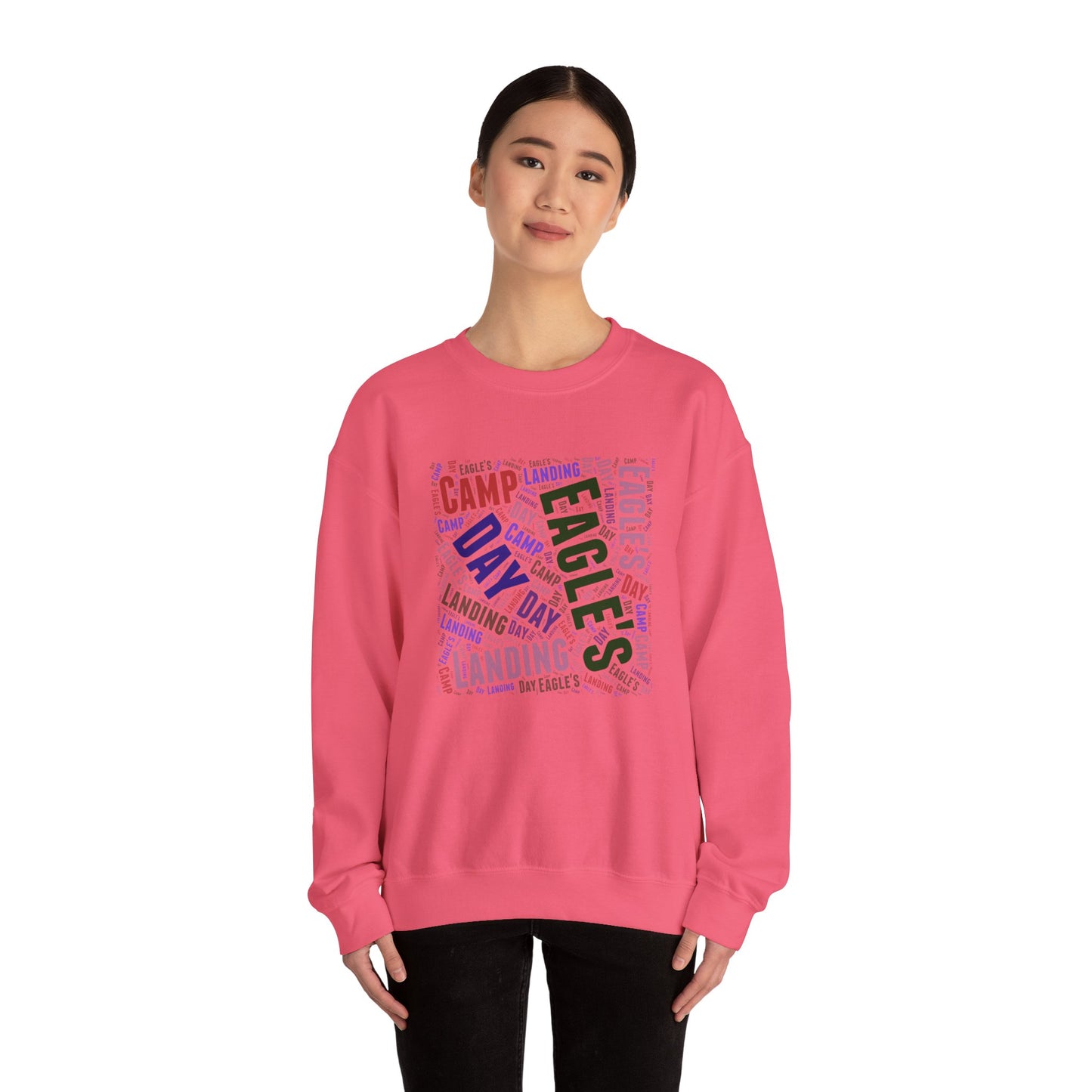 Camp Eagles ADULT Unisex Heavy Blend Crewneck Sweatshirt - Perfect for Summer Camp Memories
