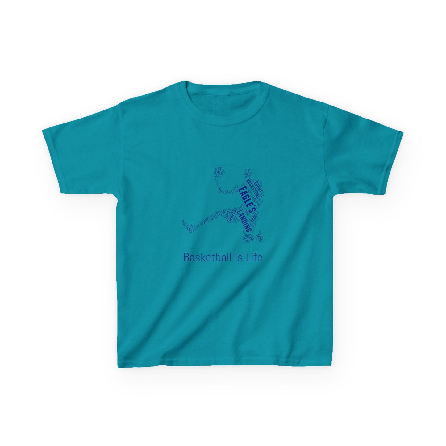 YOUTH Basketball Word Art Tee – Perfect Sports Shirt for Young Athletes