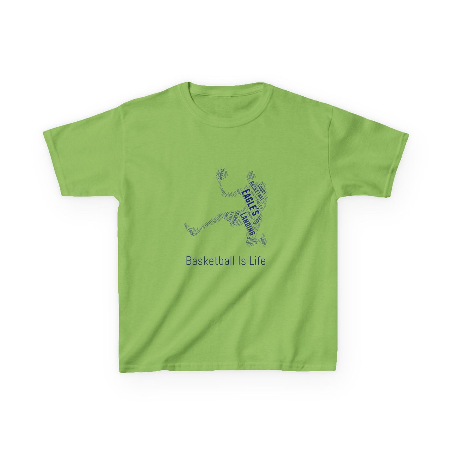 YOUTH Basketball Word Art Tee – Perfect Sports Shirt for Young Athletes