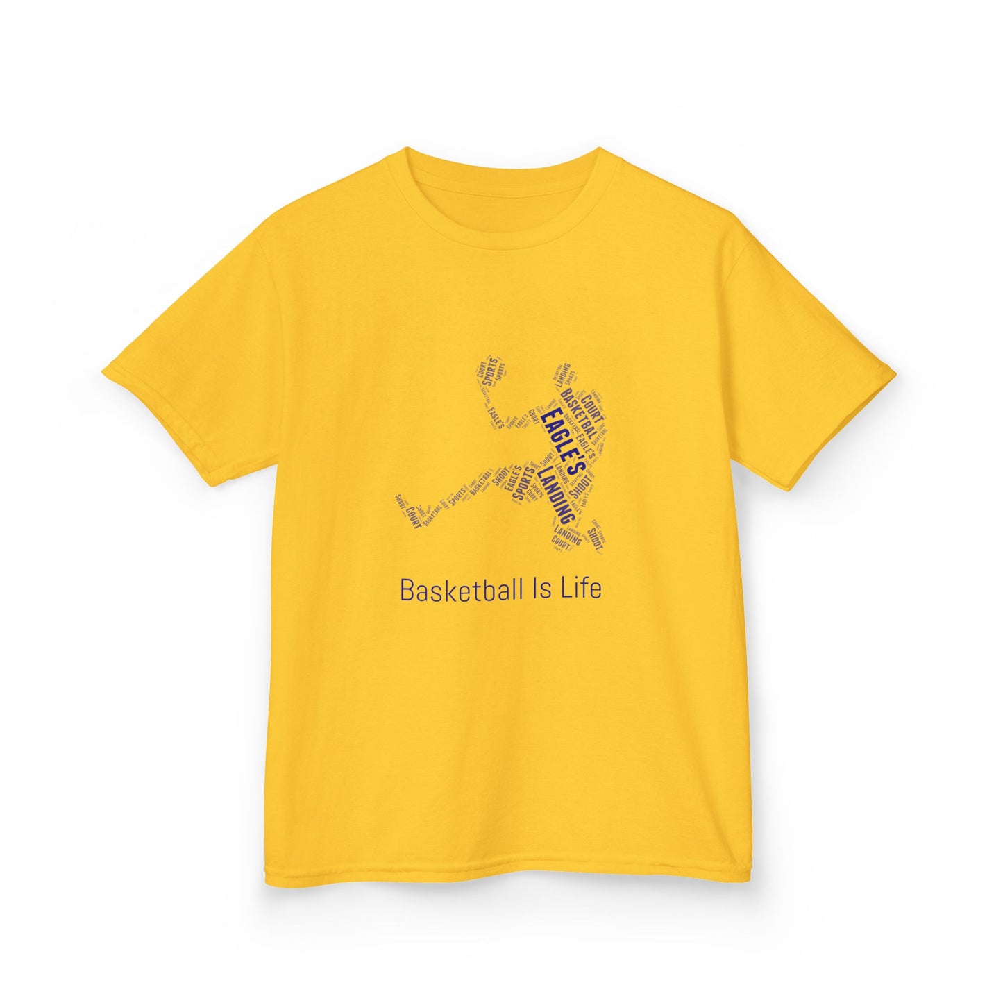 YOUTH Basketball Word Art Tee – Perfect Sports Shirt for Young Athletes