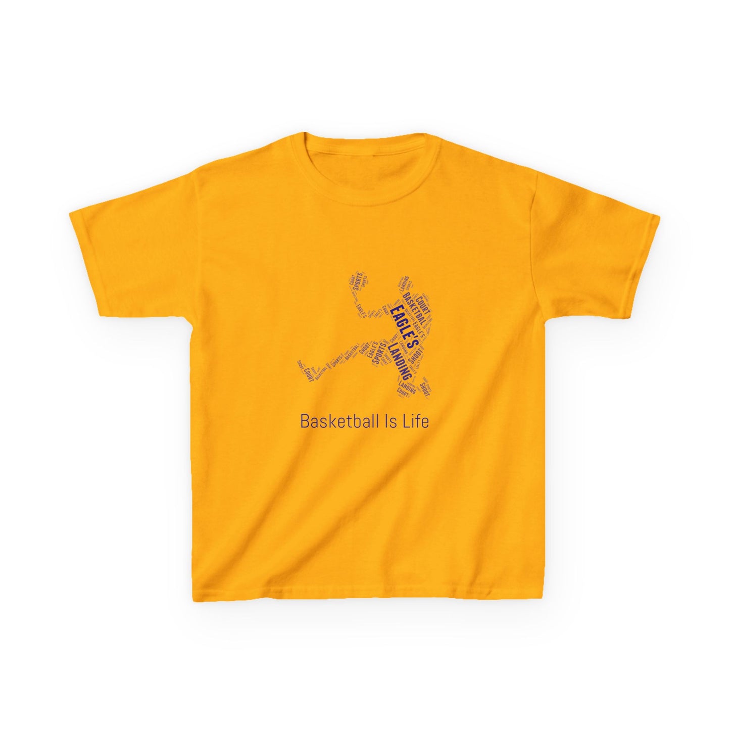YOUTH Basketball Word Art Tee – Perfect Sports Shirt for Young Athletes