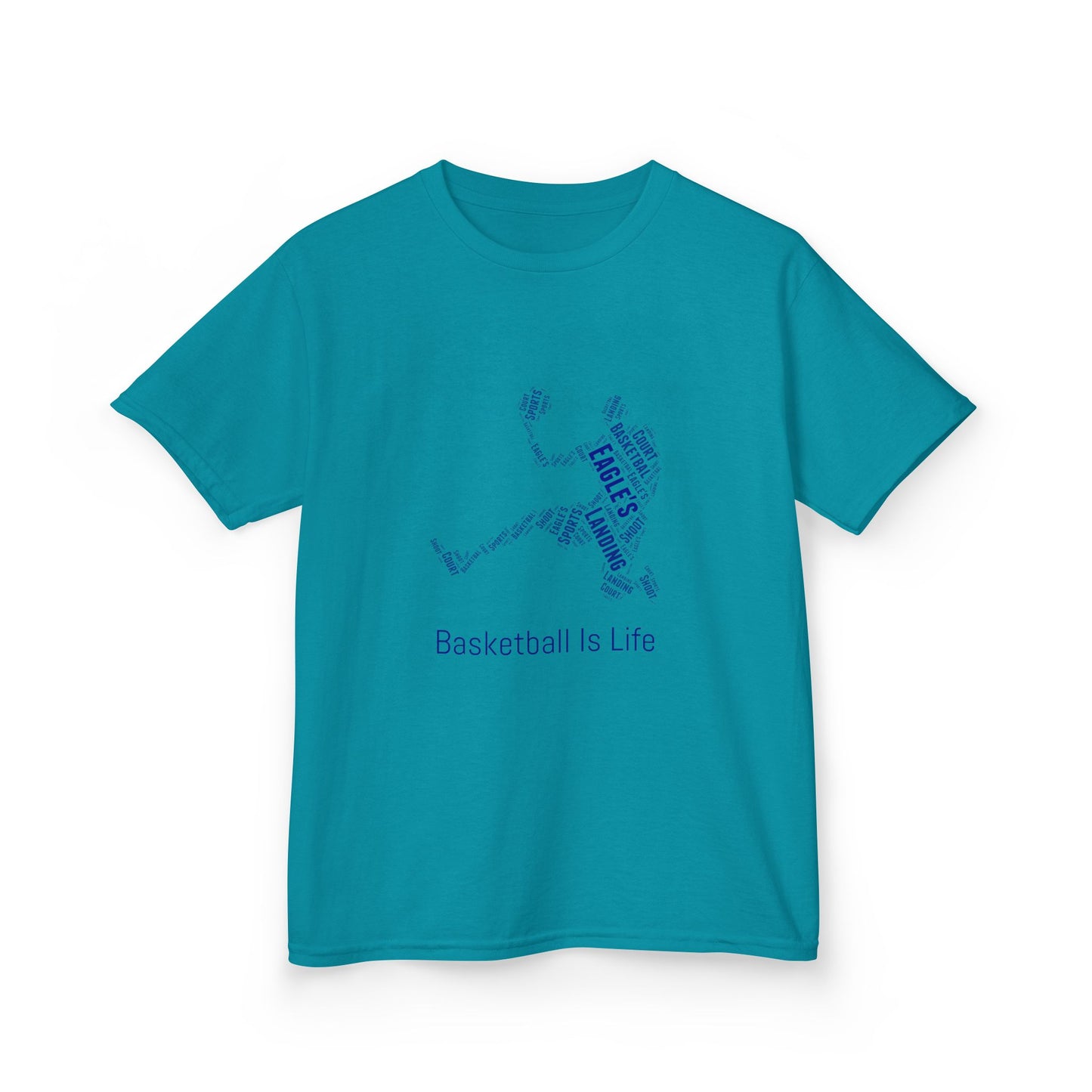 YOUTH Basketball Word Art Tee – Perfect Sports Shirt for Young Athletes
