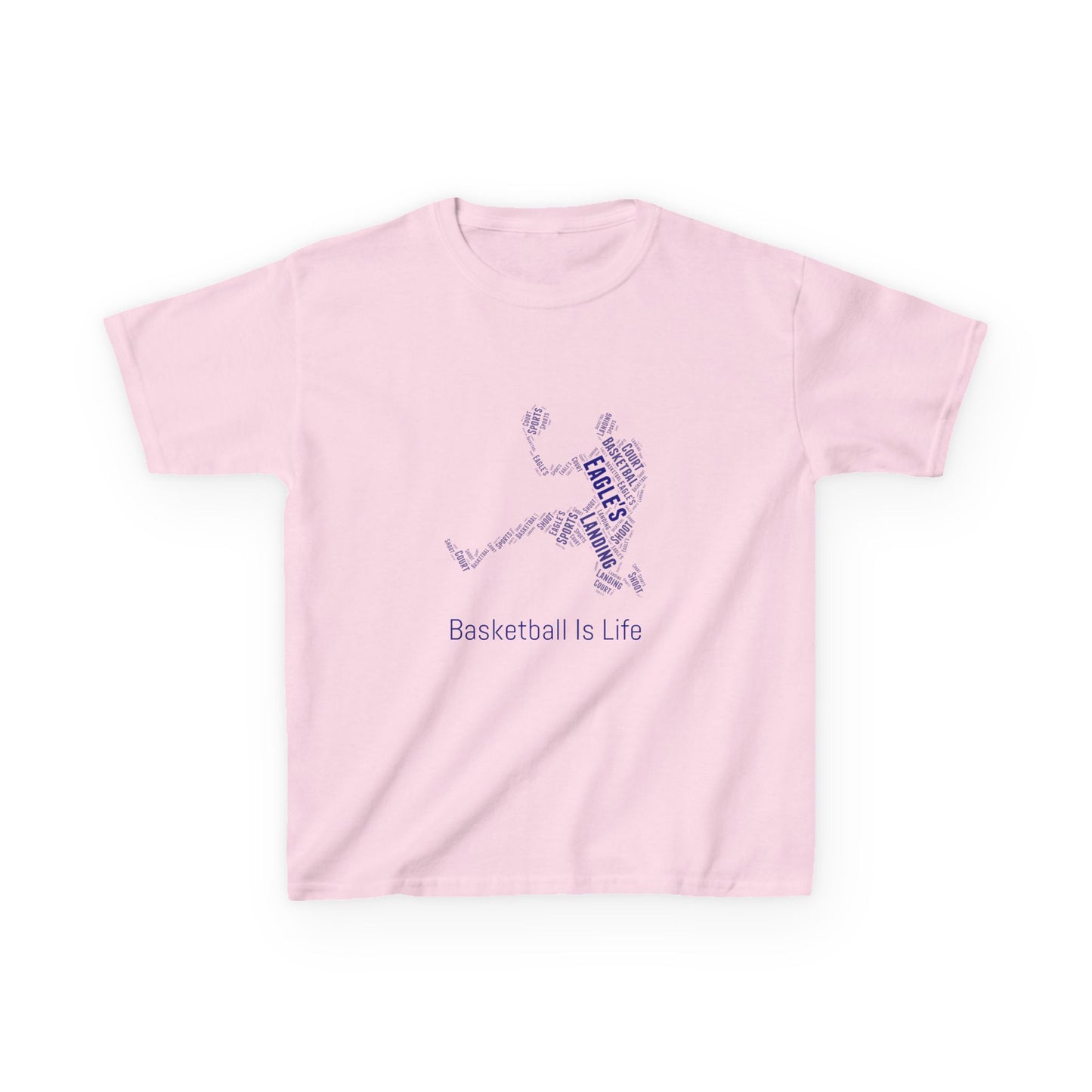 YOUTH Basketball Word Art Tee – Perfect Sports Shirt for Young Athletes