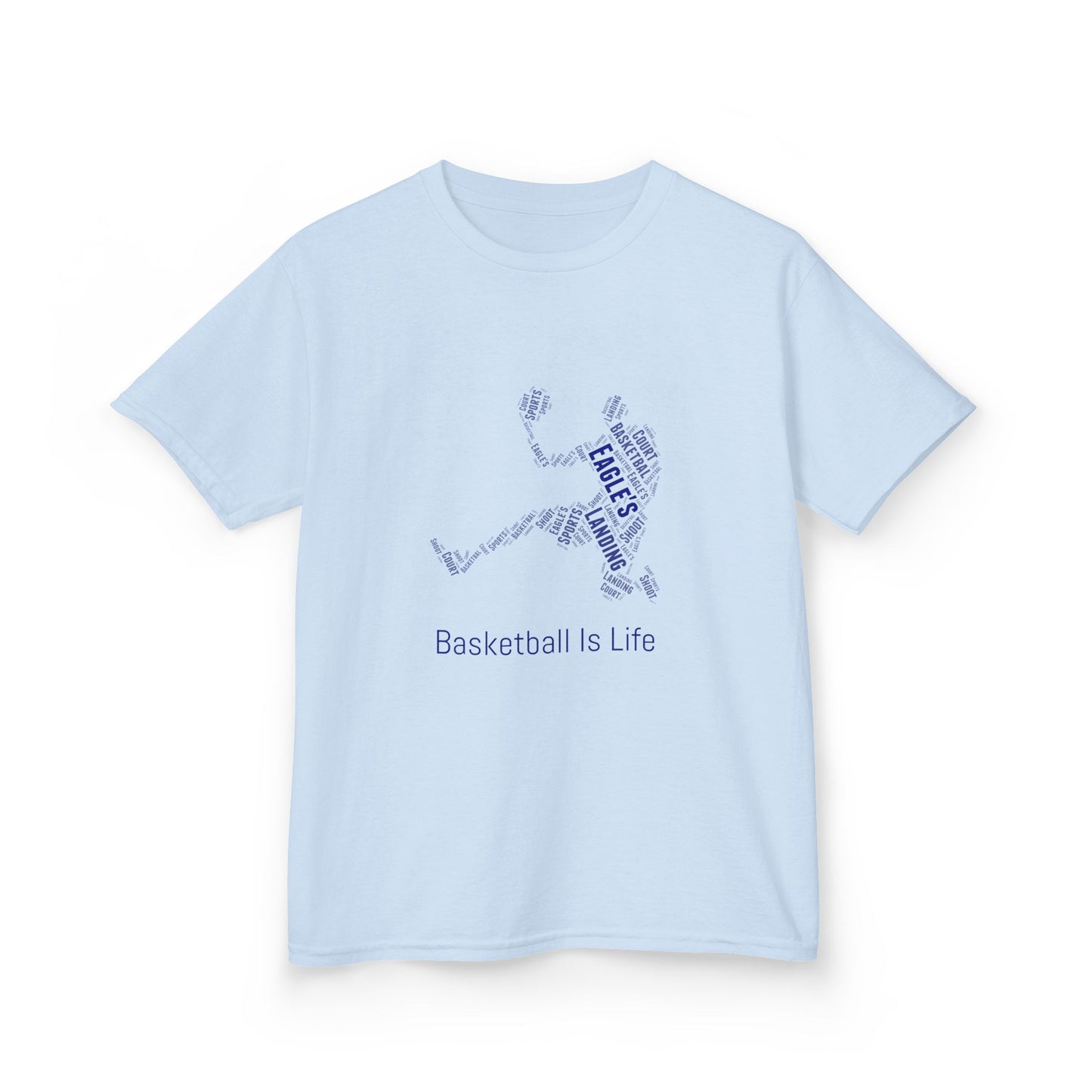 YOUTH Basketball Word Art Tee – Perfect Sports Shirt for Young Athletes