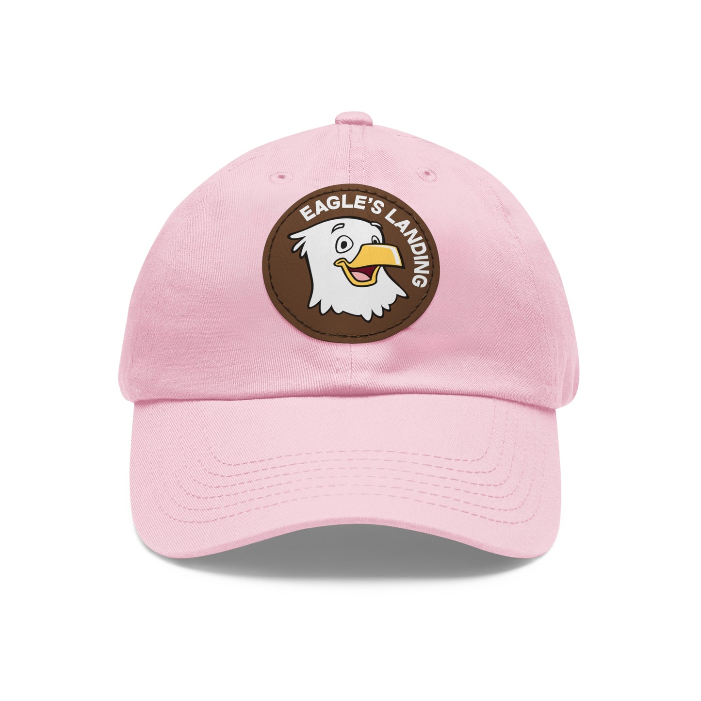 ADULT Hat with Leather Patch (Round)