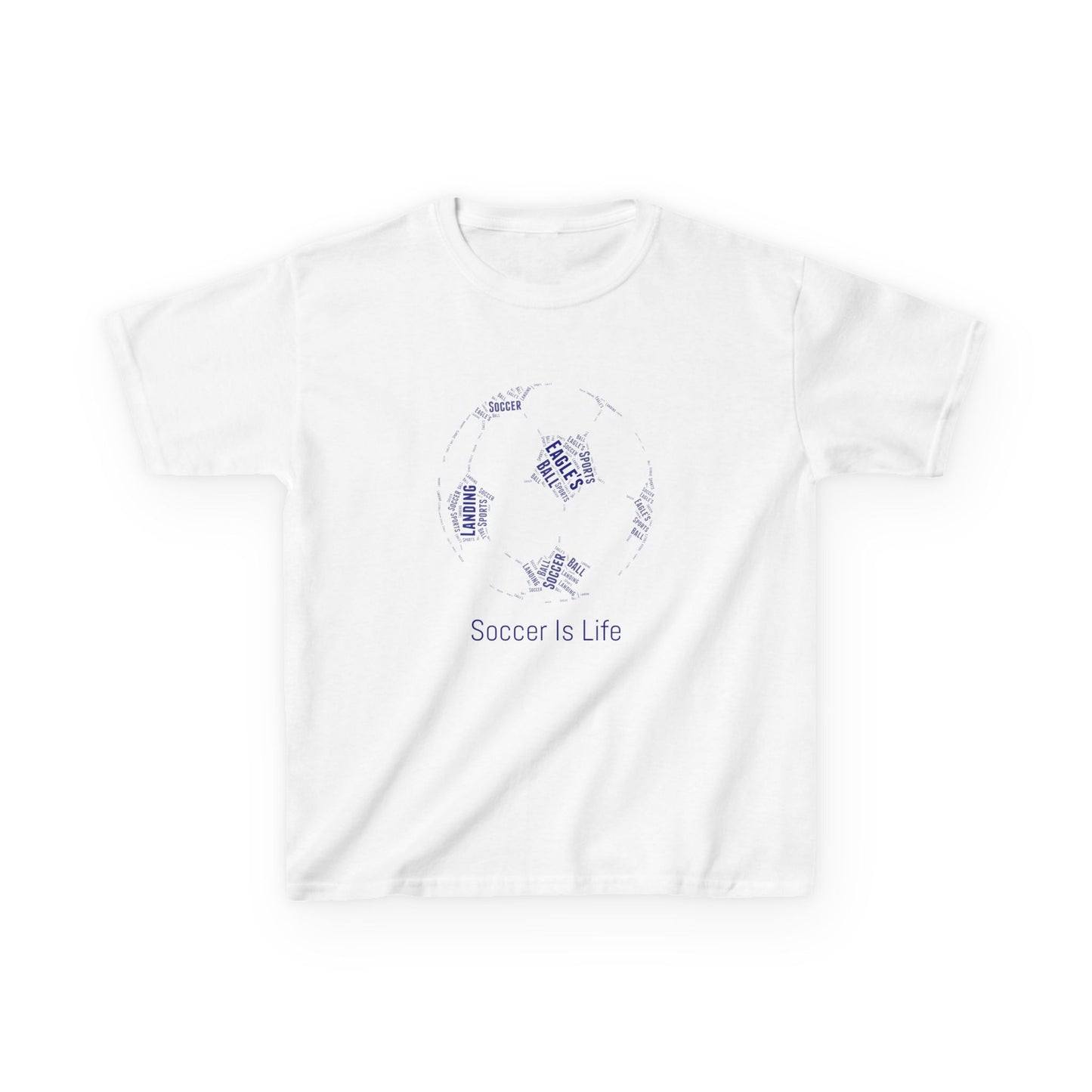 STAFF Soccer Ball Kids Heavy Cotton Tee - Perfect for Young Athletes