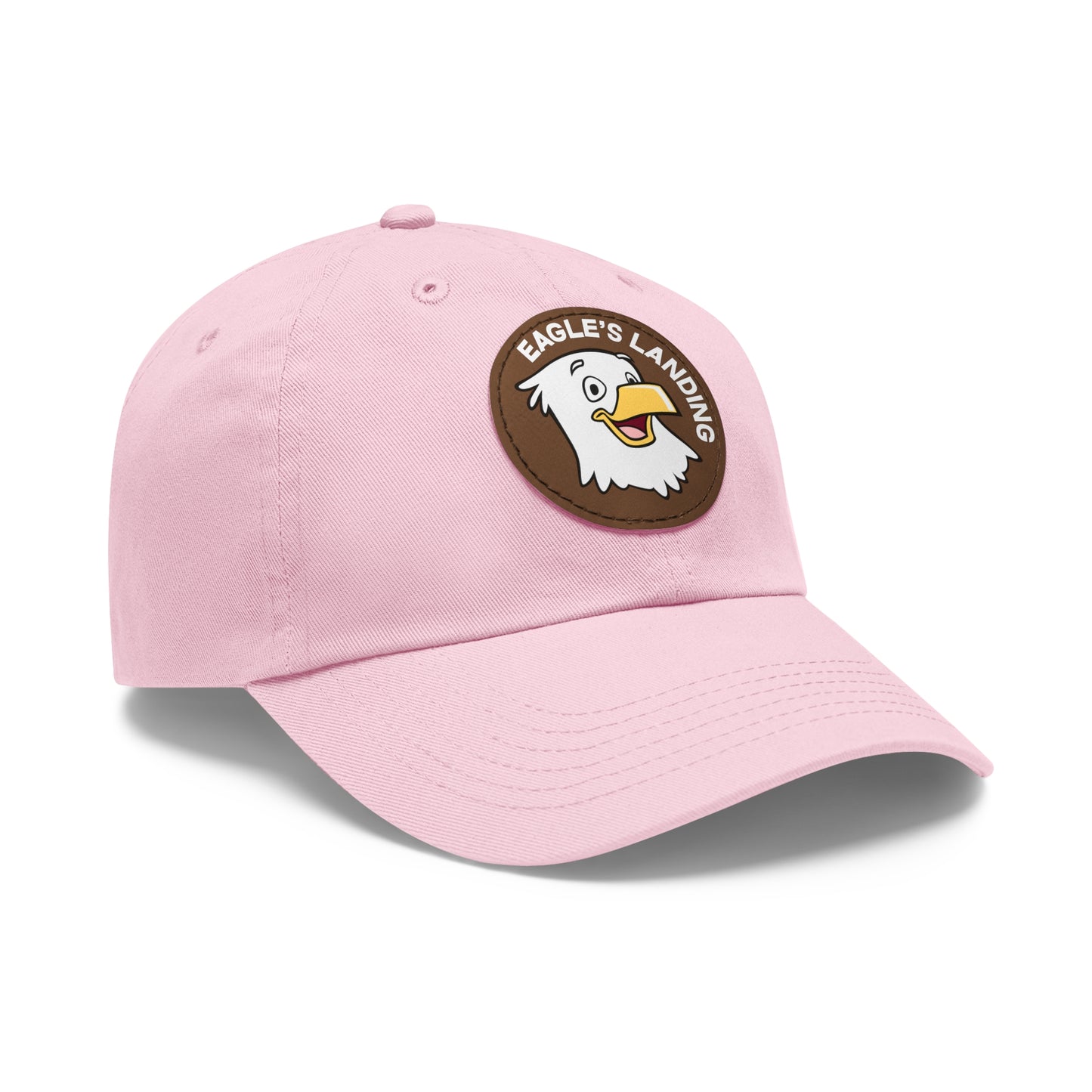 ADULT Hat with Leather Patch (Round)