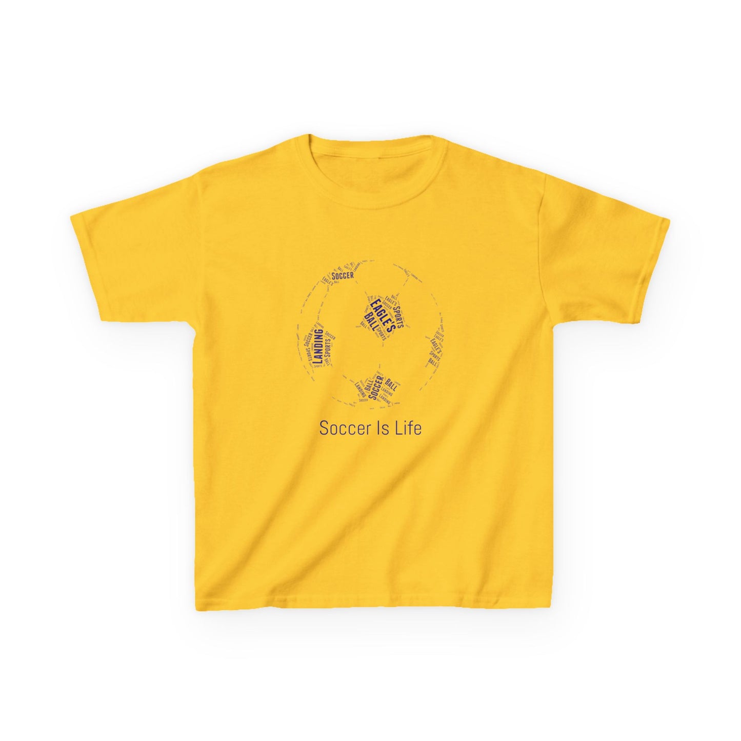 STAFF Soccer Ball Kids Heavy Cotton Tee - Perfect for Young Athletes