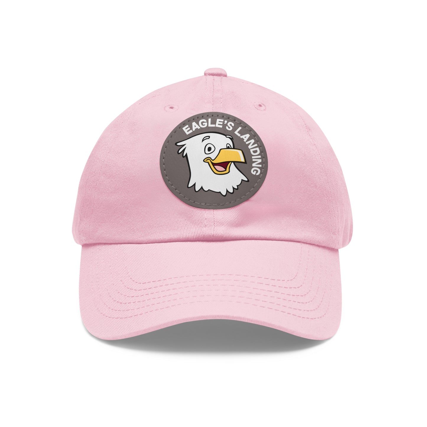 ADULT Hat with Leather Patch (Round)