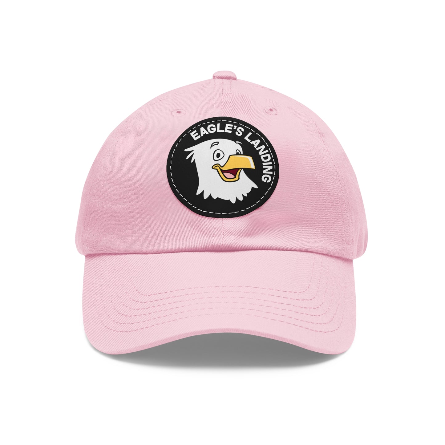 ADULT Hat with Leather Patch (Round)