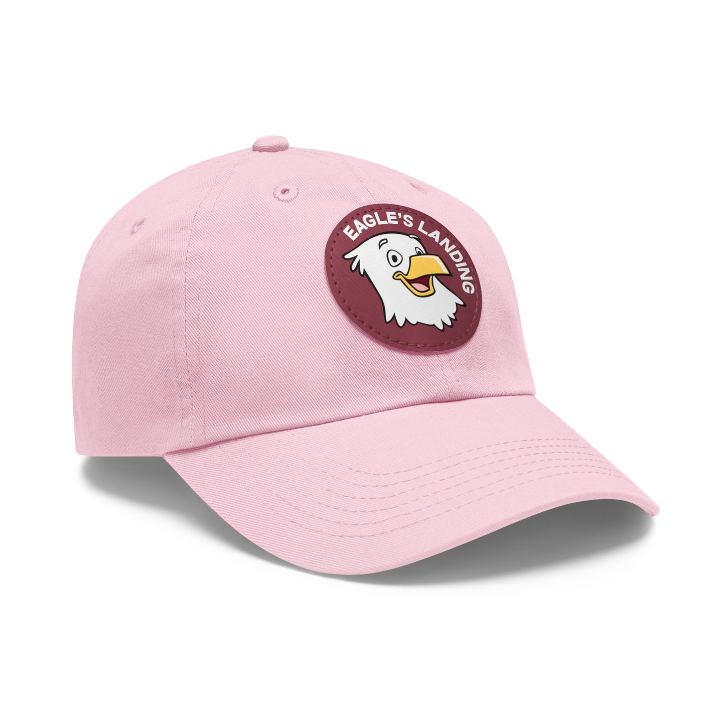 ADULT Hat with Leather Patch (Round)