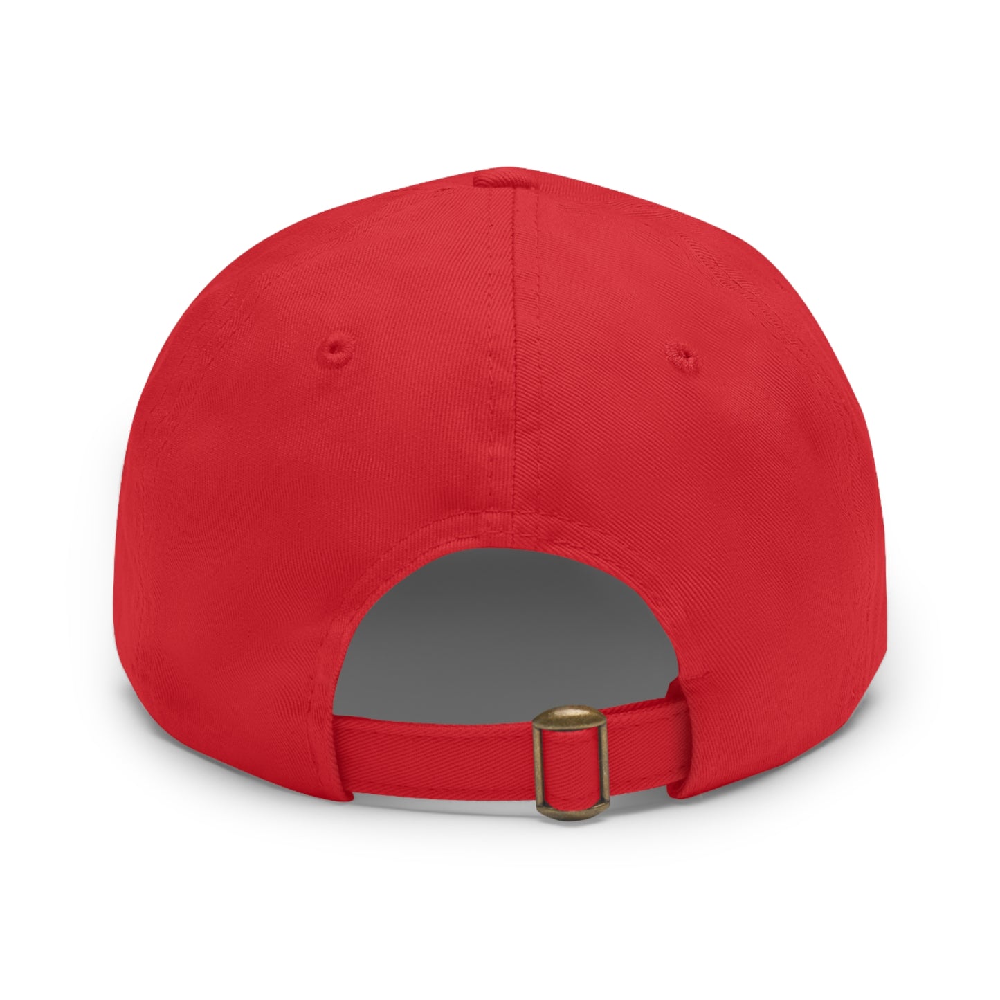 ADULT Hat with Leather Patch (Round)