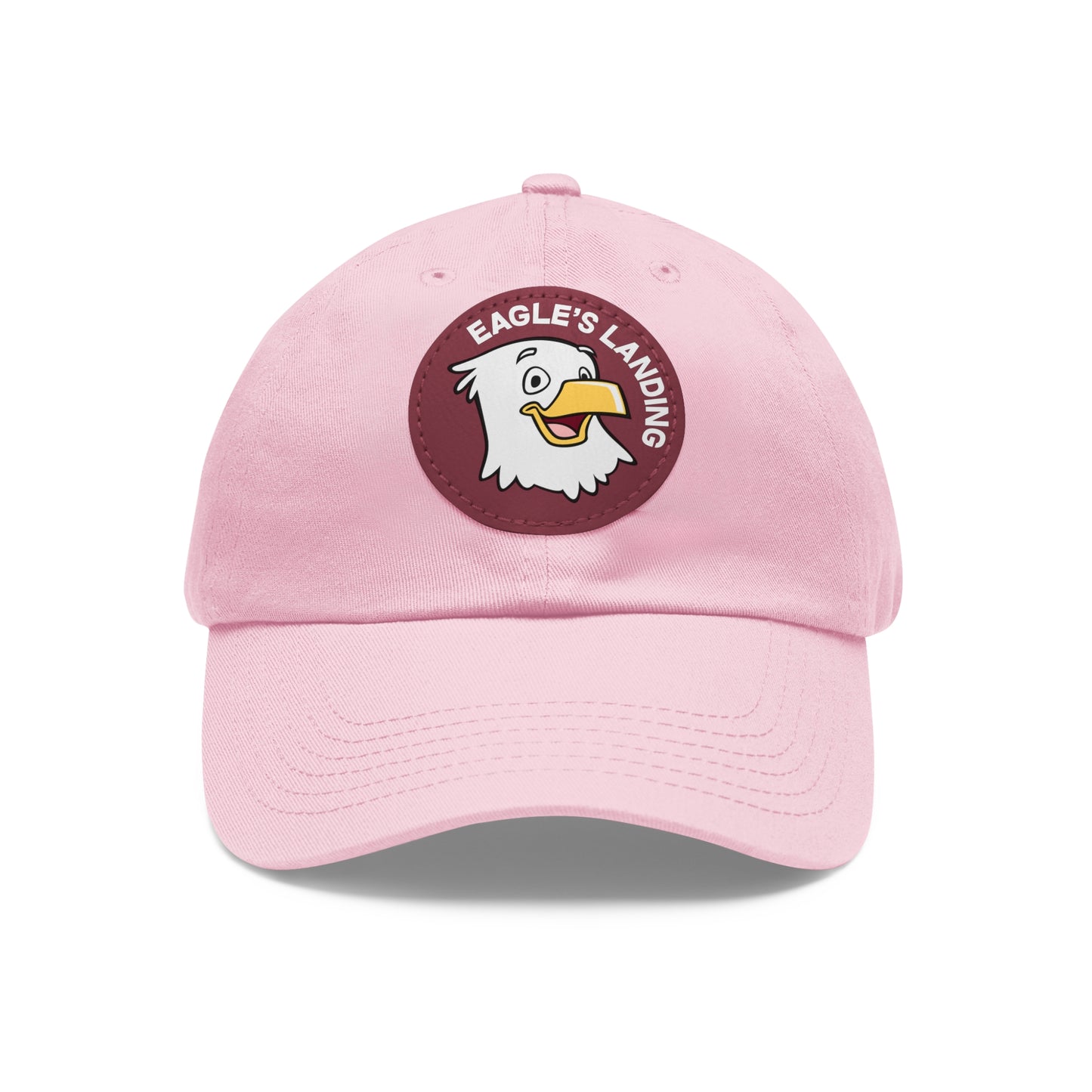 ADULT Hat with Leather Patch (Round)