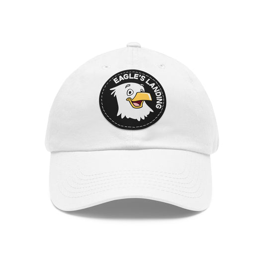 ADULT Hat with Leather Patch (Round)